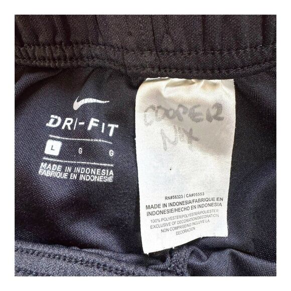 Nike Dri-Fit Mens Athletic Shorts Size L Black White Basketball Work Out Gym - Picture 3 of 4